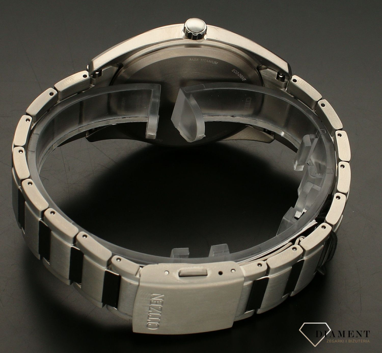 Zegarek męski Citizen Super Titanium AW1641-81X. Zegarek z niebieską tarczą. Zegarek tytanowy. Zegarek męski na bransolecie. Męski zegarek tytanowy. Zegarek Eco-Drive..jpg