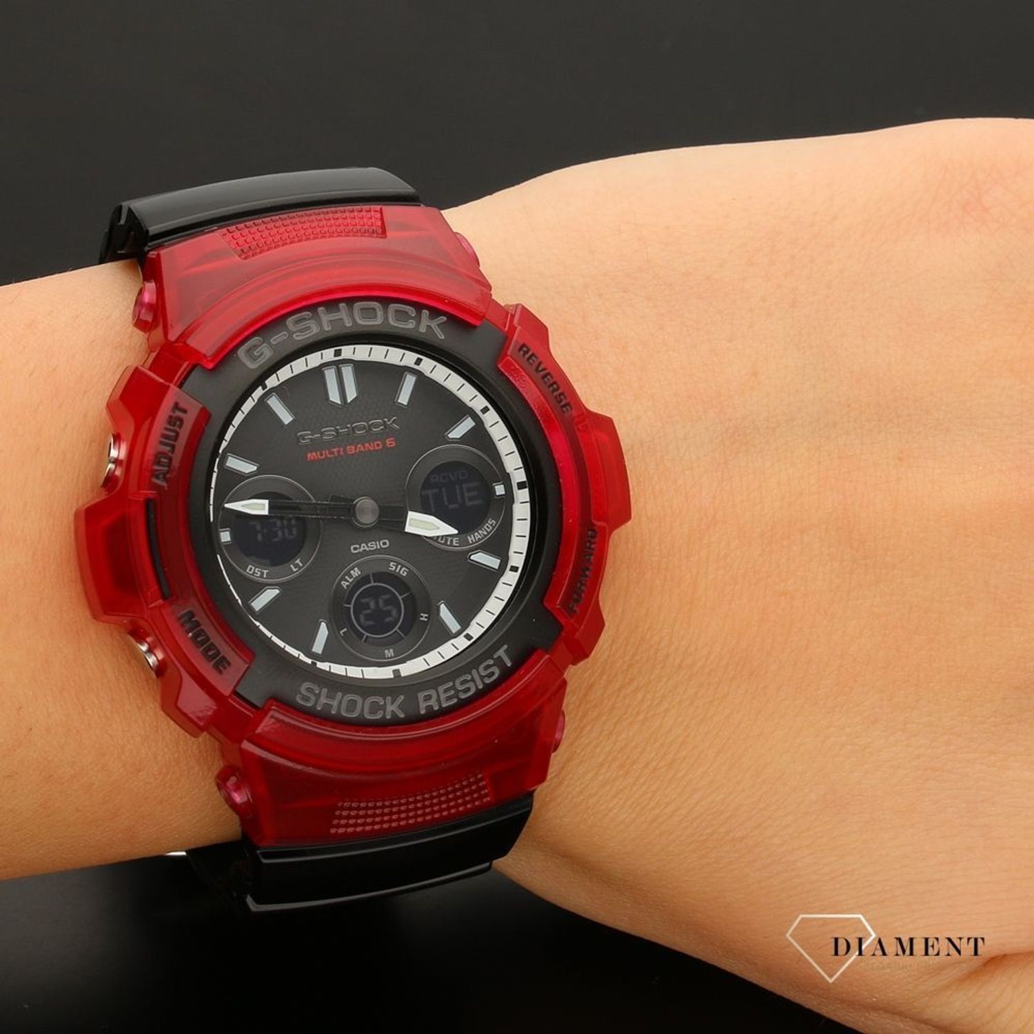 Zegarek męski Casio G-SHOCK AWG-M100SRB-4AER Original.jpg