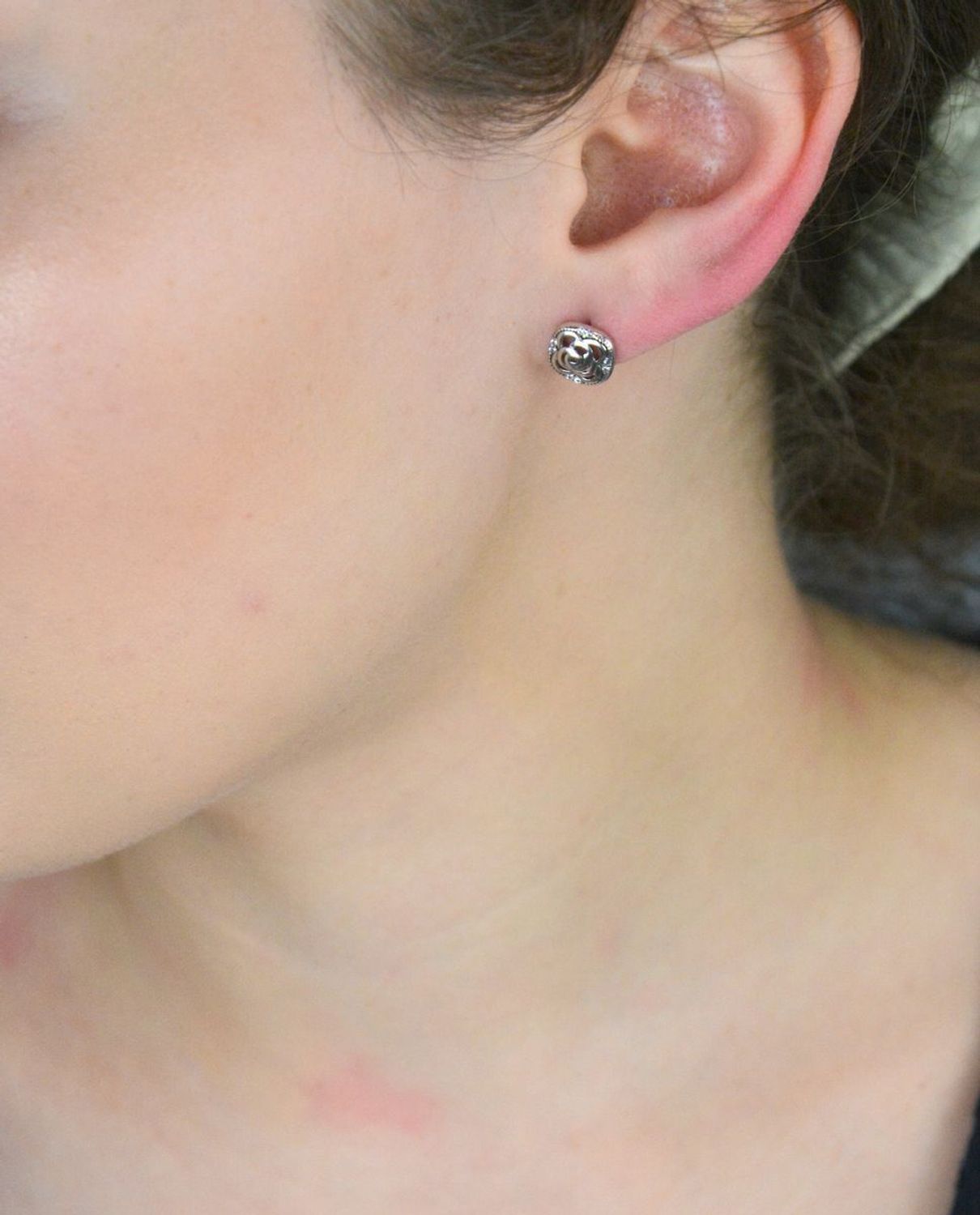 Kolczyki srebrne kwiatek próba 925, AZK000000-042.jpg