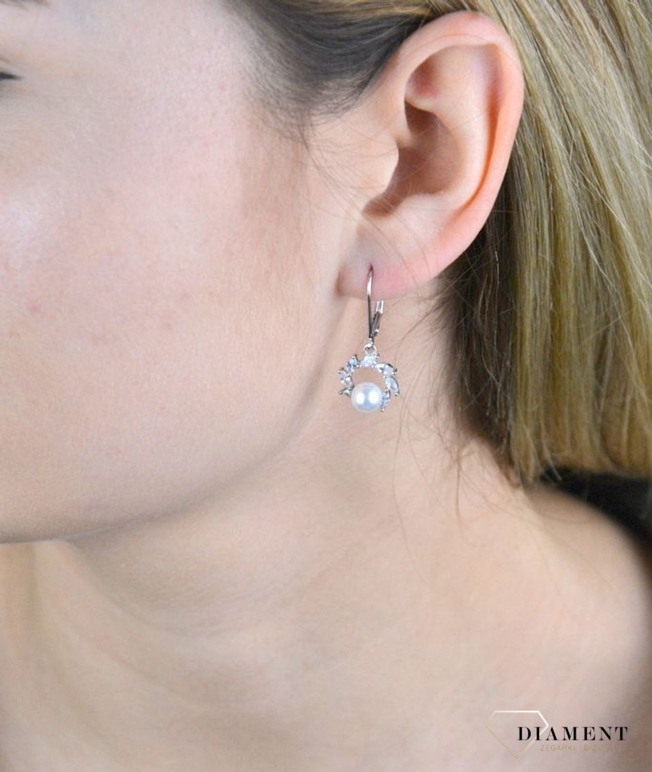 Kolczyki srebrne perełka+cyrkonie AZK000000-171.jpg