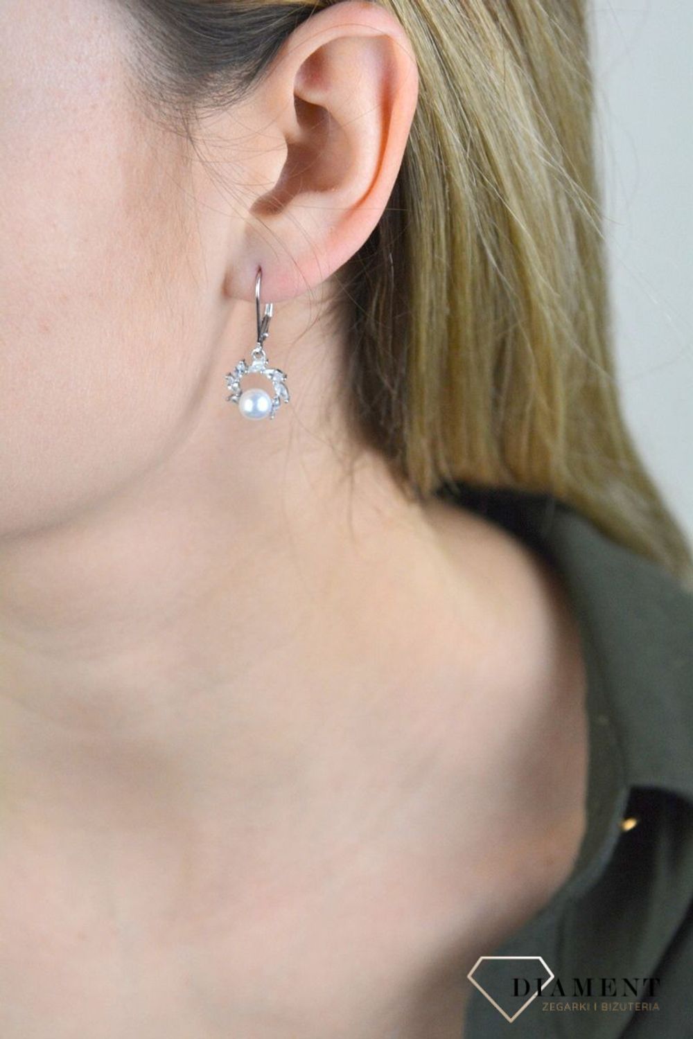 Kolczyki srebrne perełka+cyrkonie AZK000000-171.jpg