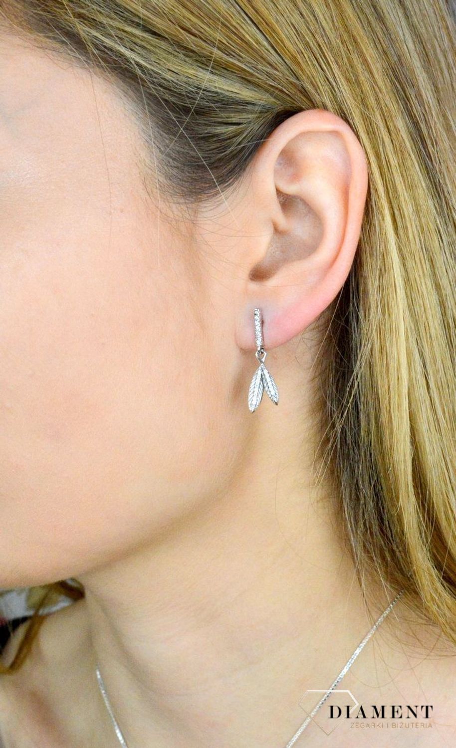 Kolczyki damskie  Wiszące piórka  AZK000000-322.jpg