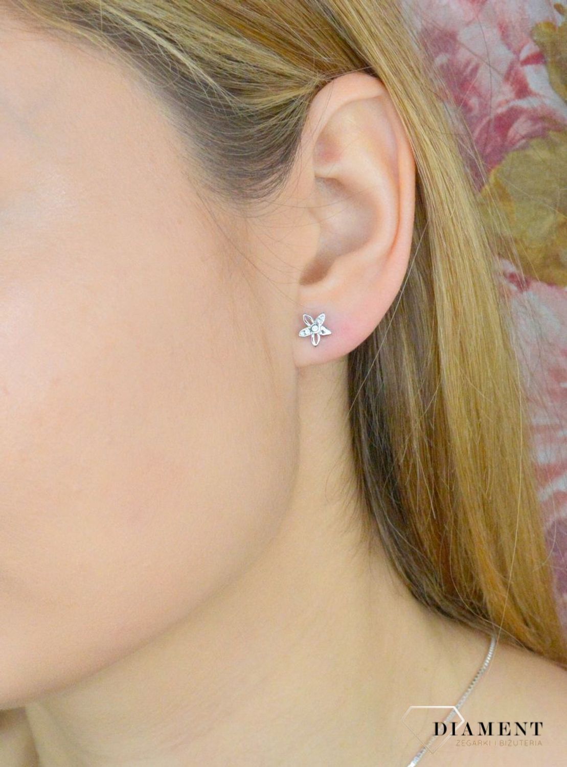 Kolczyki dziecięce  Srebrna stokrotka  AZK000000-326.jpg