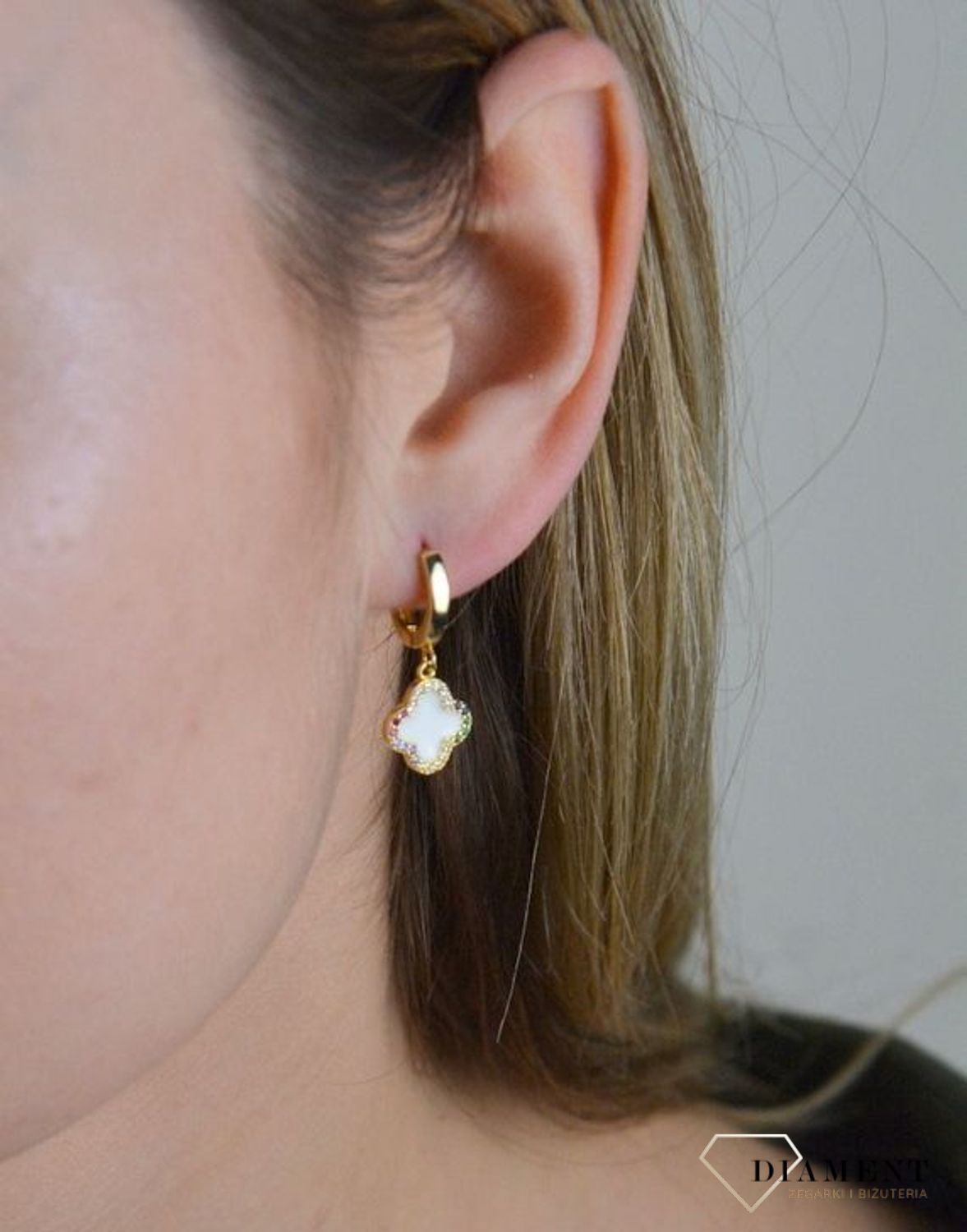 Kolczyki pozłacane koniczynki AZK000000-474.jpg