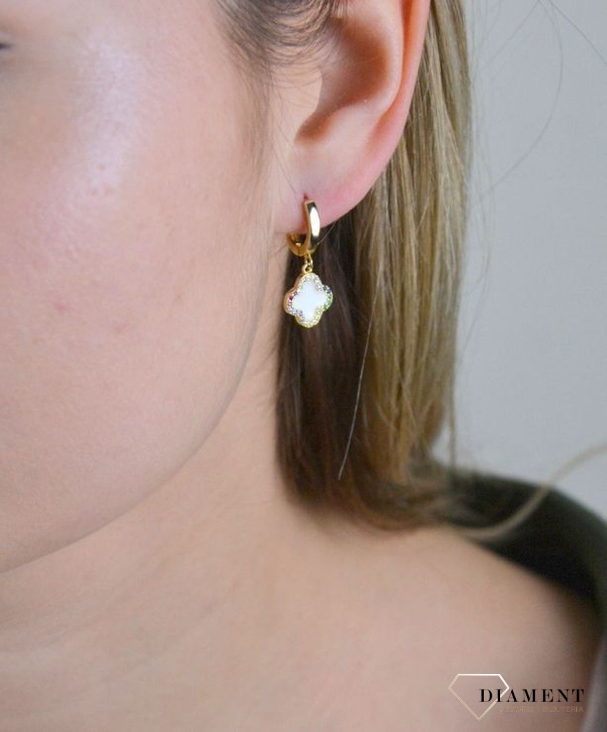 Kolczyki pozłacane koniczynki AZK000000-474.jpg