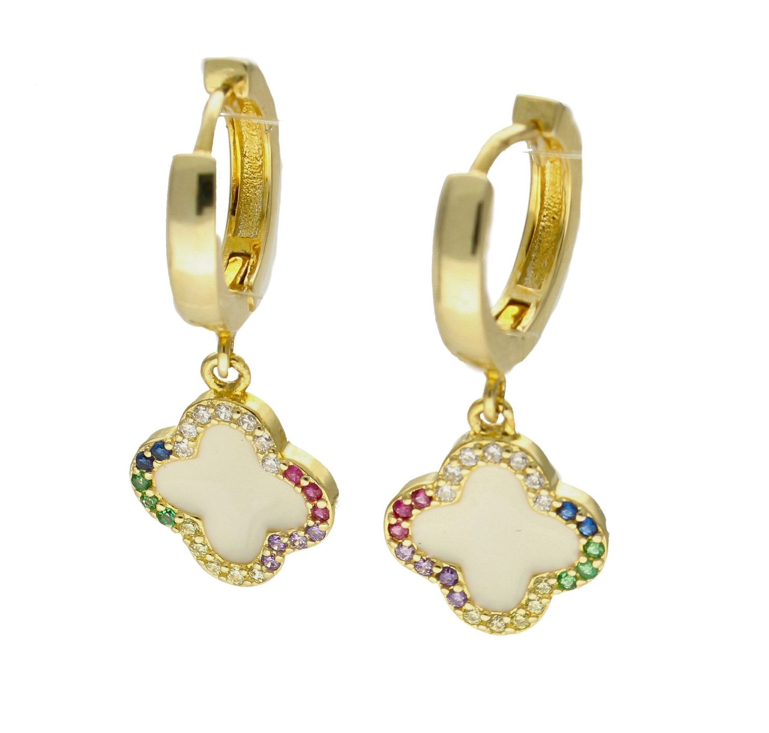 Kolczyki pozłacane koniczynki AZK000000-474.jpg