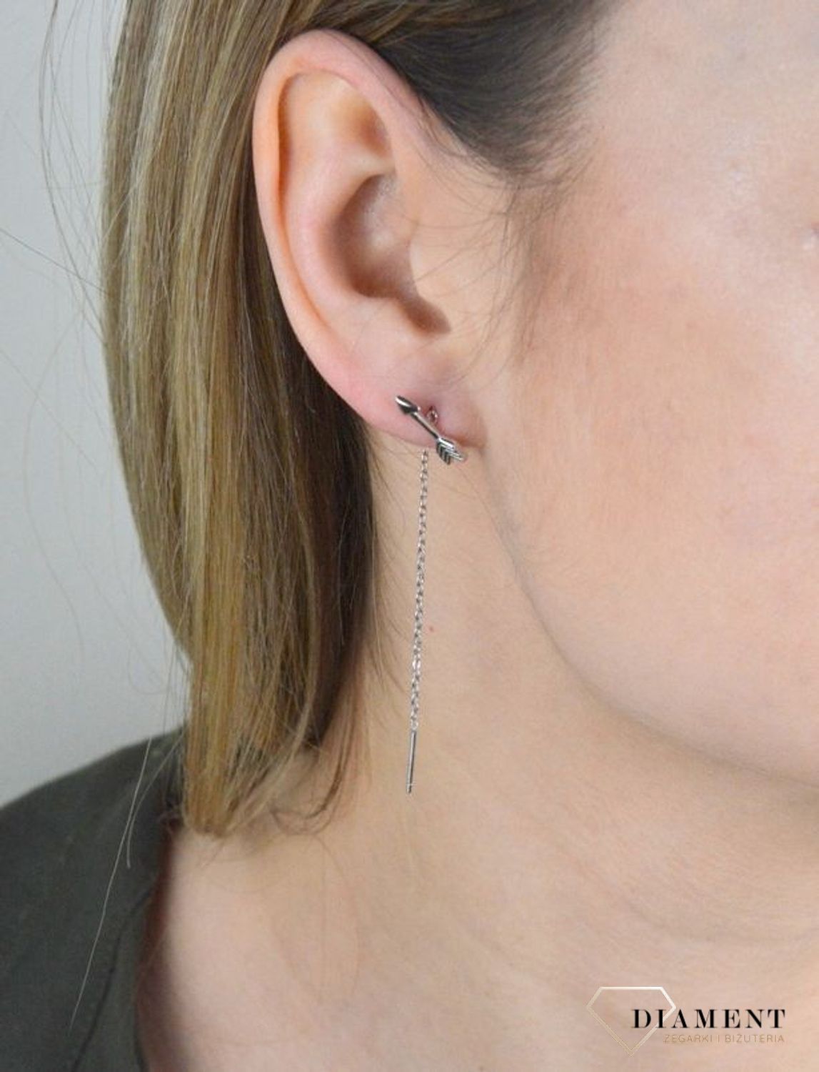 Kolczyki srebrne wiszące strzałki AZK000000-488.jpg