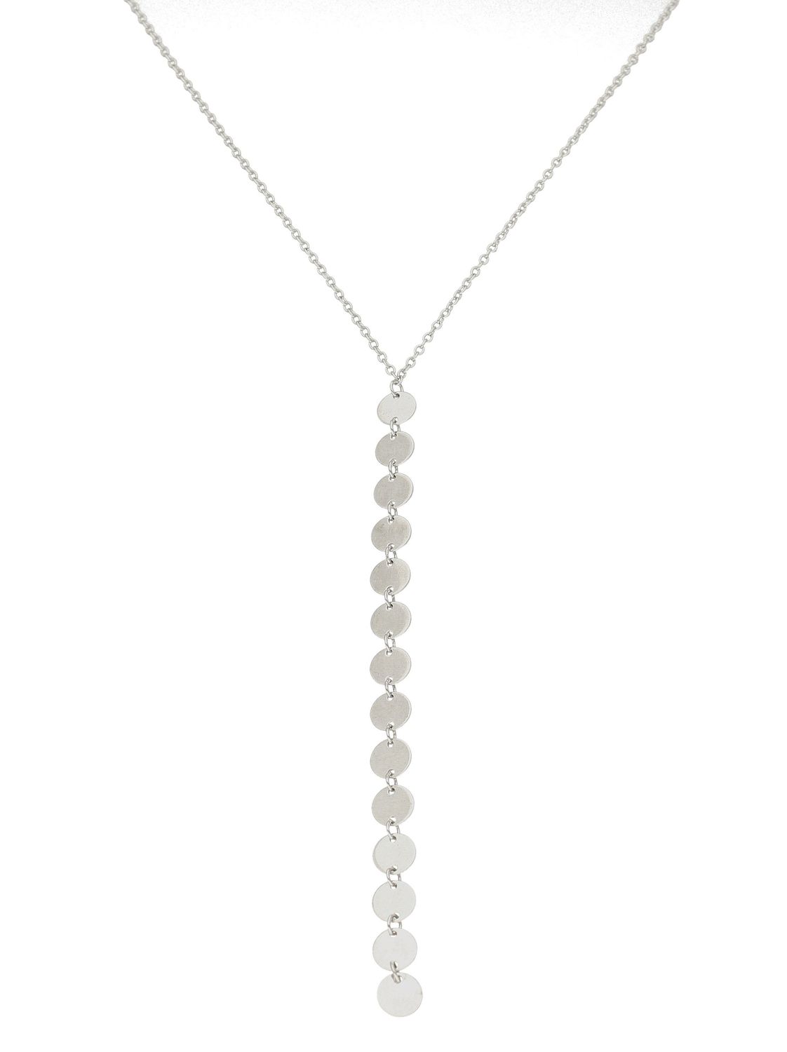 Naszyjnik srebrny damski celebrytka z płaskimi kółeczkami AZN000000-241. Naszyjnik będzie świetnym dodatkiem pasującym do wielu stylizacji. Jest idealnym pomysłem na prezent..jpg