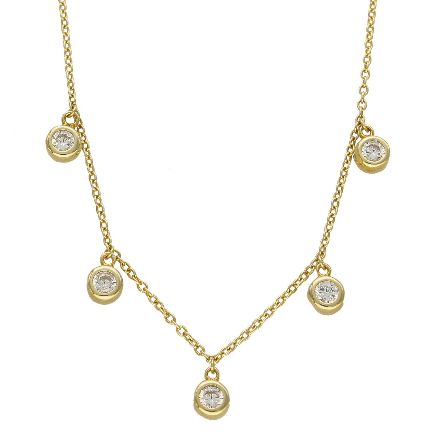 Srebrny naszyjnik celebrytka choker z cyrkoniami AZN000000-585..jpg