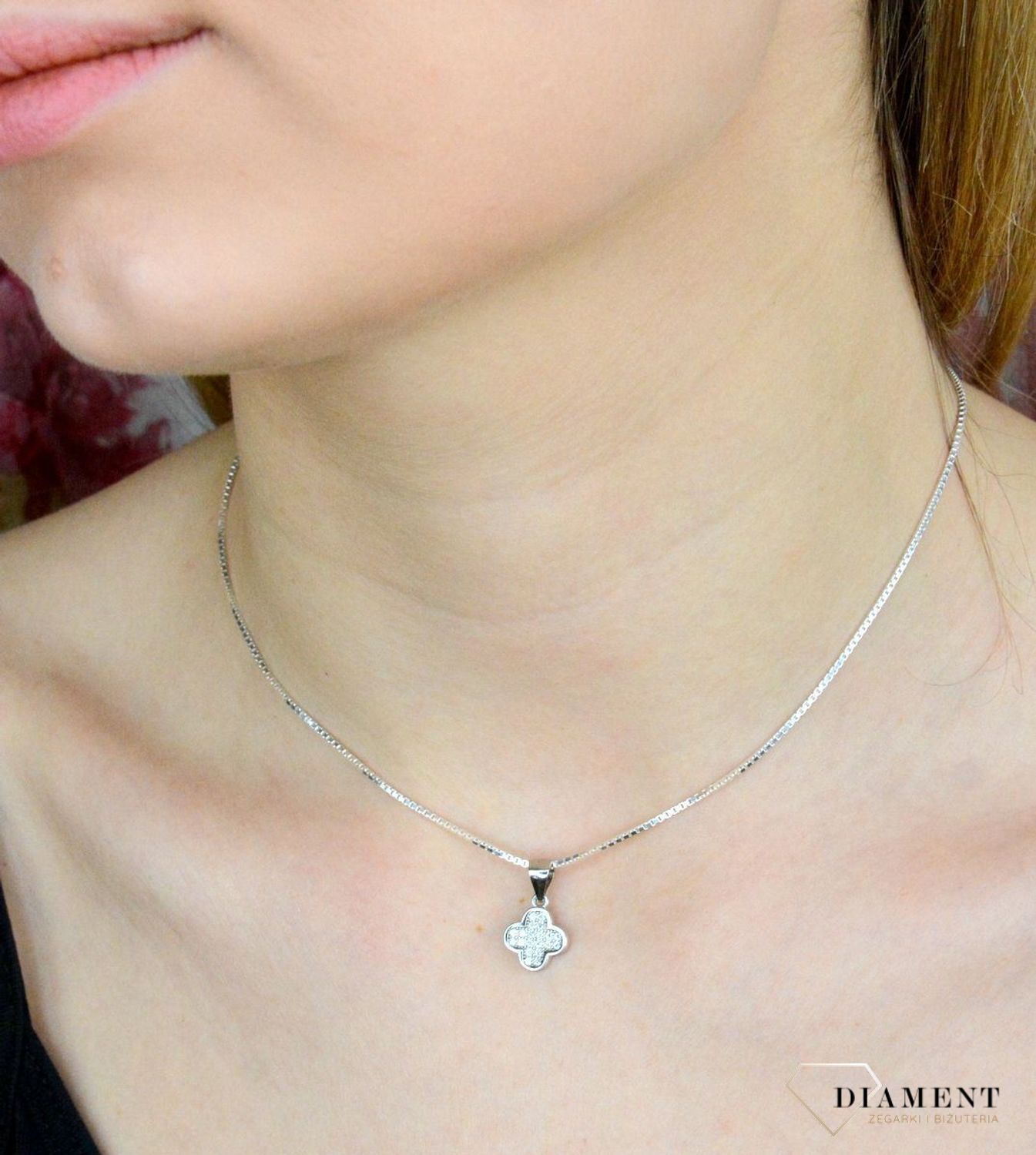 Zawieszka damska  Iskrząca koniczynka  AZZ000000-278.jpg