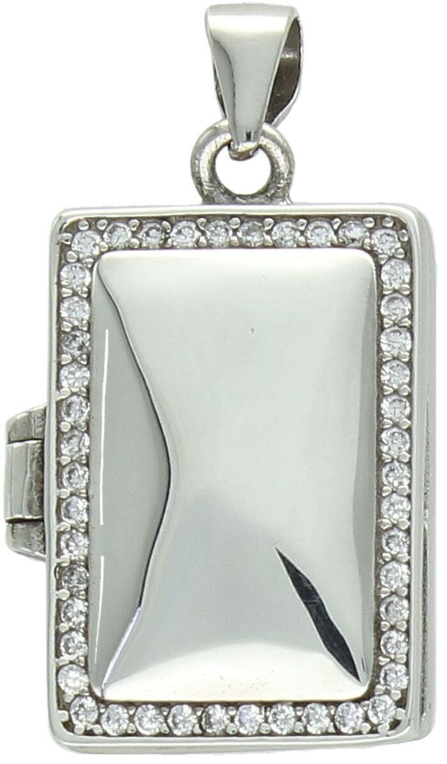 Zawieszka damska srebrna Ag 925 prostokątne puzderko z cyrkoniami.jpg