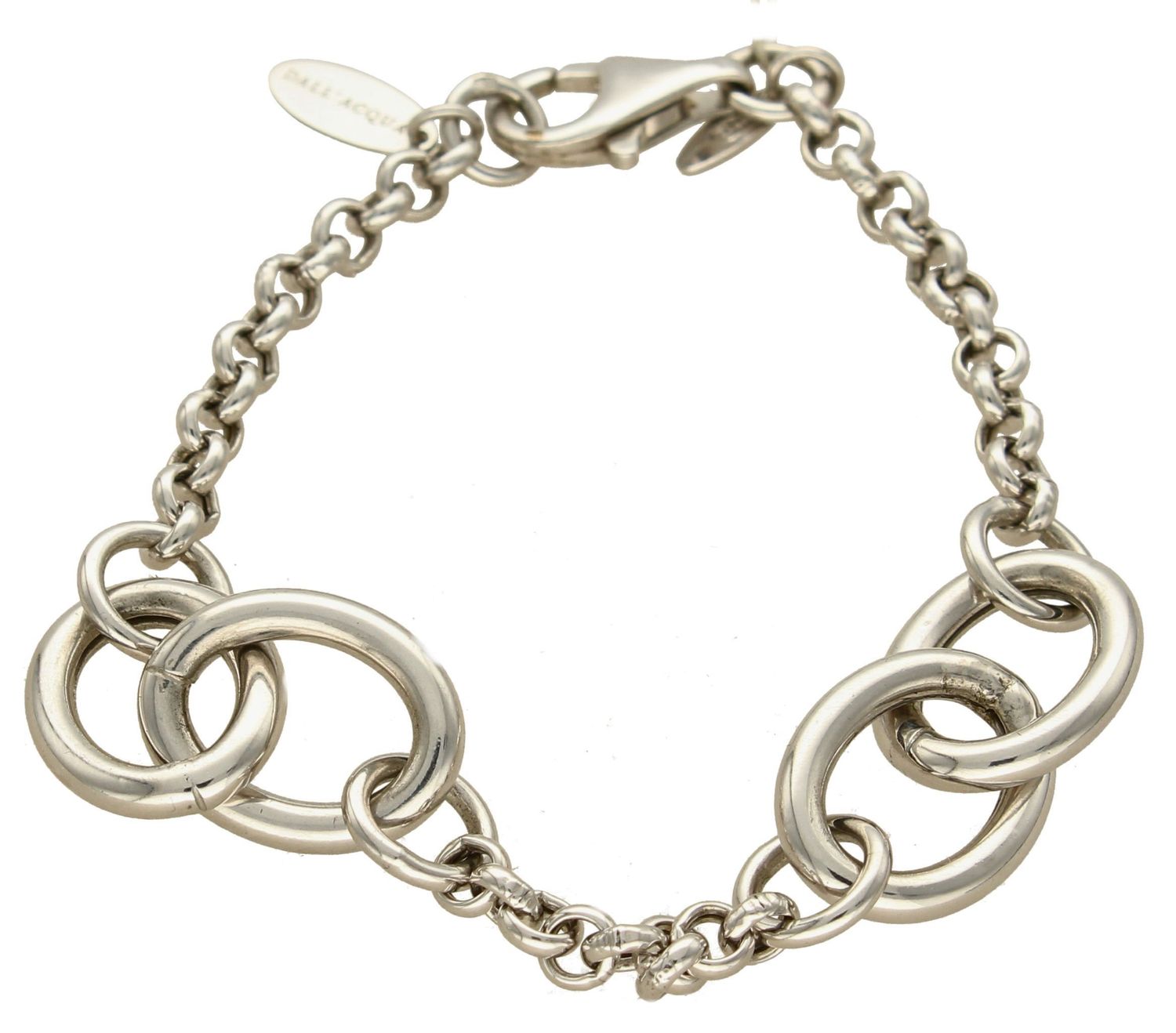 Bransoletka srebrna 925 składająca się z gładkich ogniw. Bransoletka srebrna wykonana z wysokiej jakości srebra próby 925 z dbałością o każdy szczegół.  (1).jpg