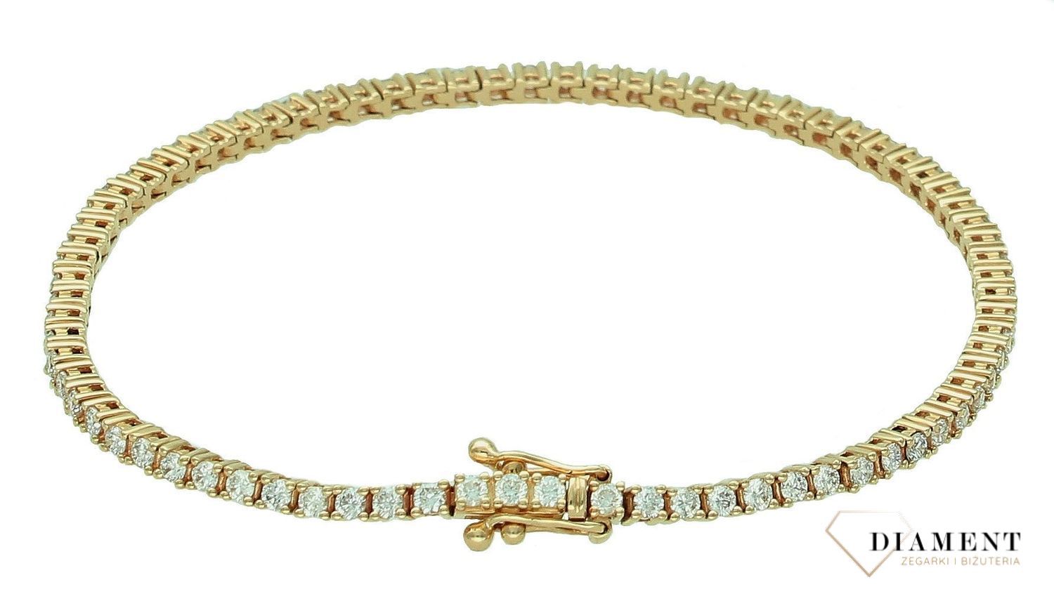 Złota Bransoletka damska z Diamentami o łącznej masie 2,01ct B01538Y (1).jpg
