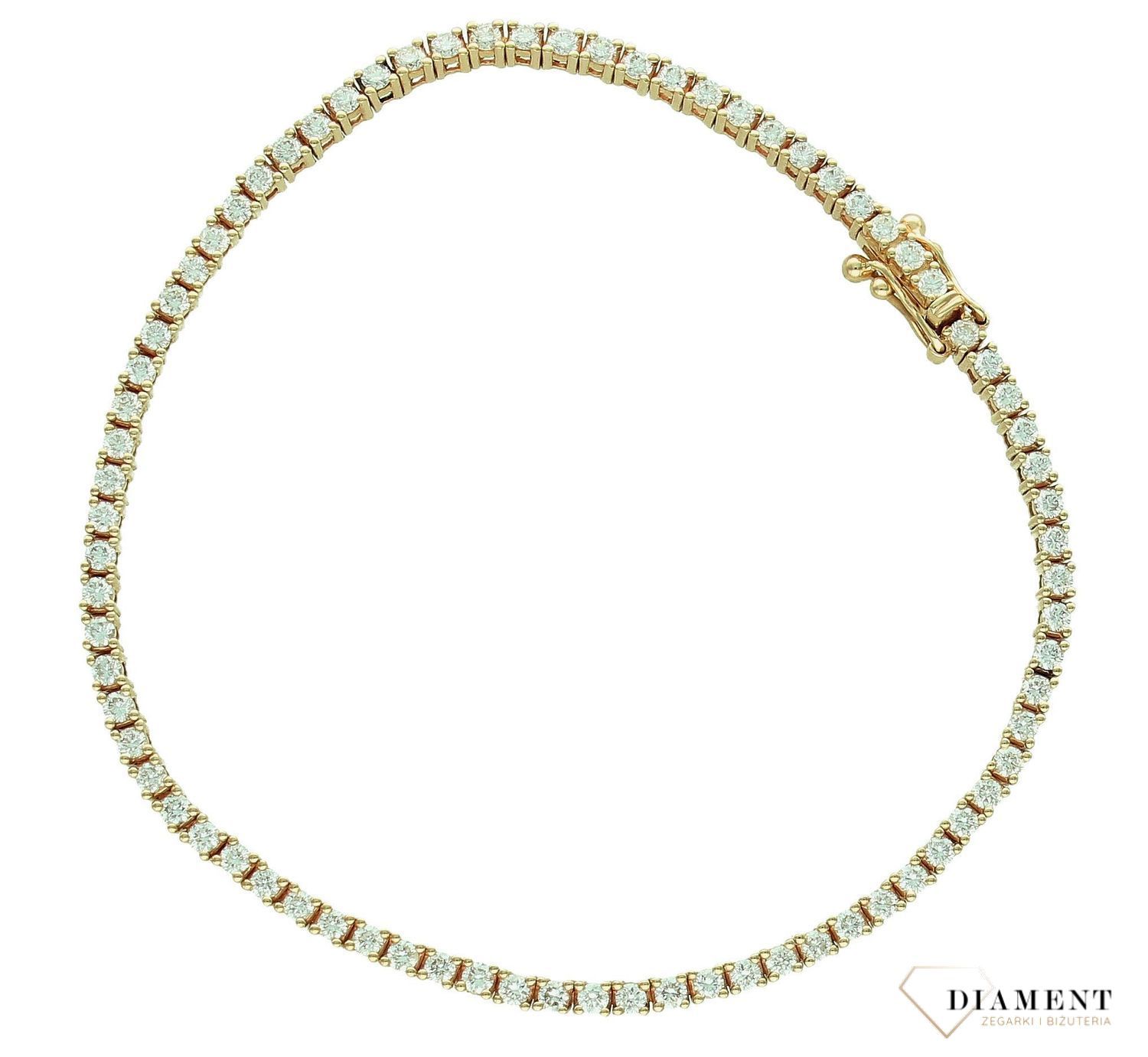 Złota Bransoletka damska z Diamentami o łącznej masie 2,01ct B01538Y (1).jpg