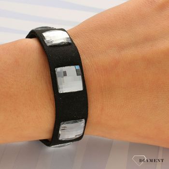 Bransoletka Spark Swarovski czarna B2493CZC.jpg