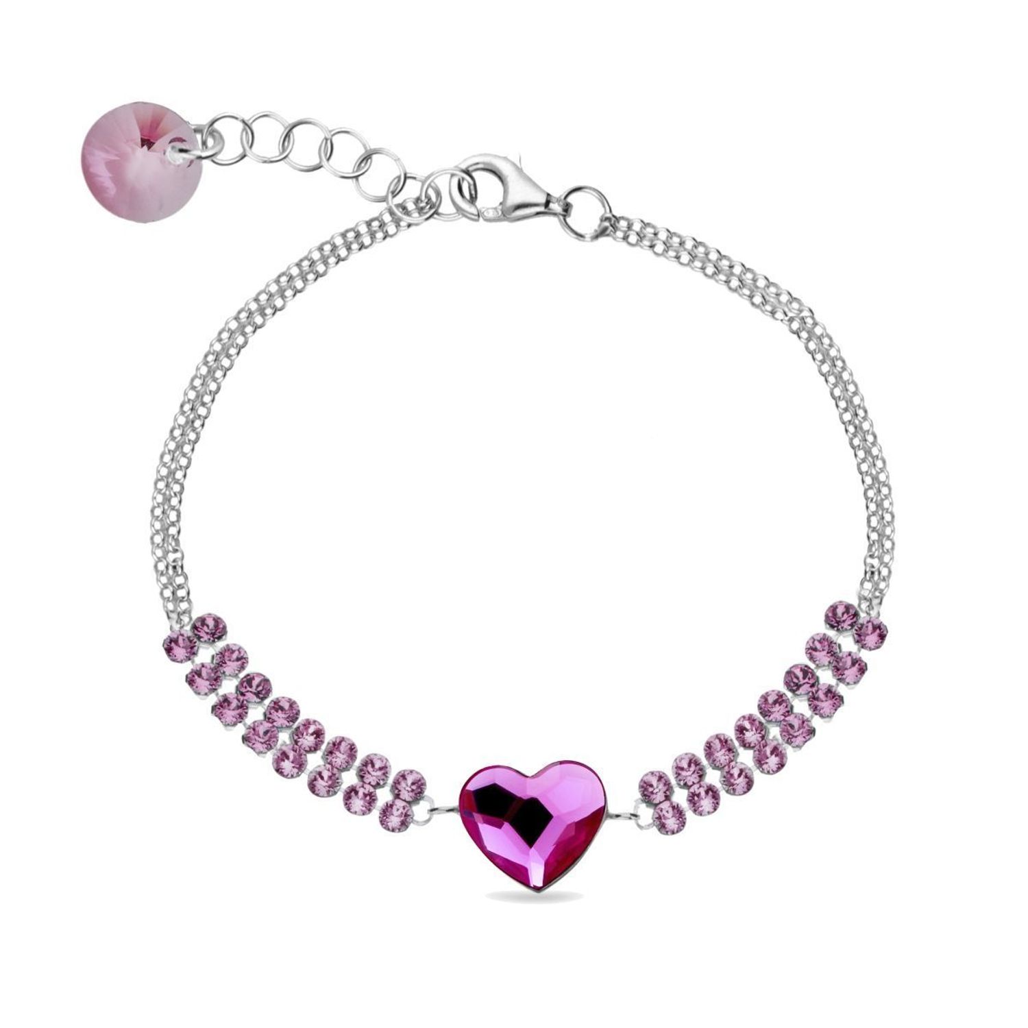 Oryginalna i stylowa bransoletka marki Spark to ciekawa biżuteria z efektownym połączeniem srebra i luksusowych kryształków Swarovskiego..jpg