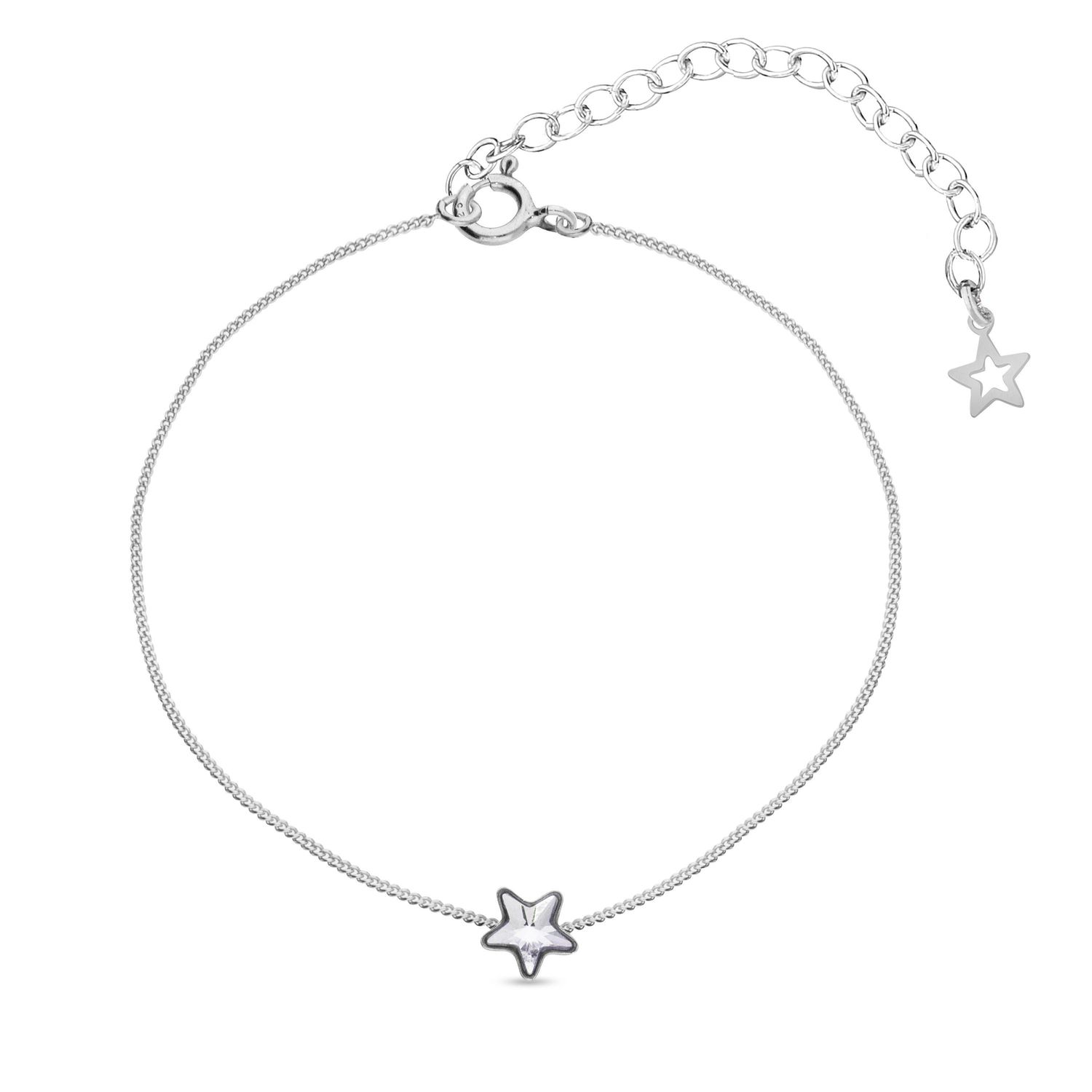Srebrna bransoletka kryształowa gwiazdka Swarovski 925 B28165C-L.jpeg