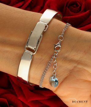 Bransoletka Swarovski 'Niebieskie kryształy' Bransoletka SPARK Swarovski Stylish Aquamarine B3MESH925AQ (1).jpg