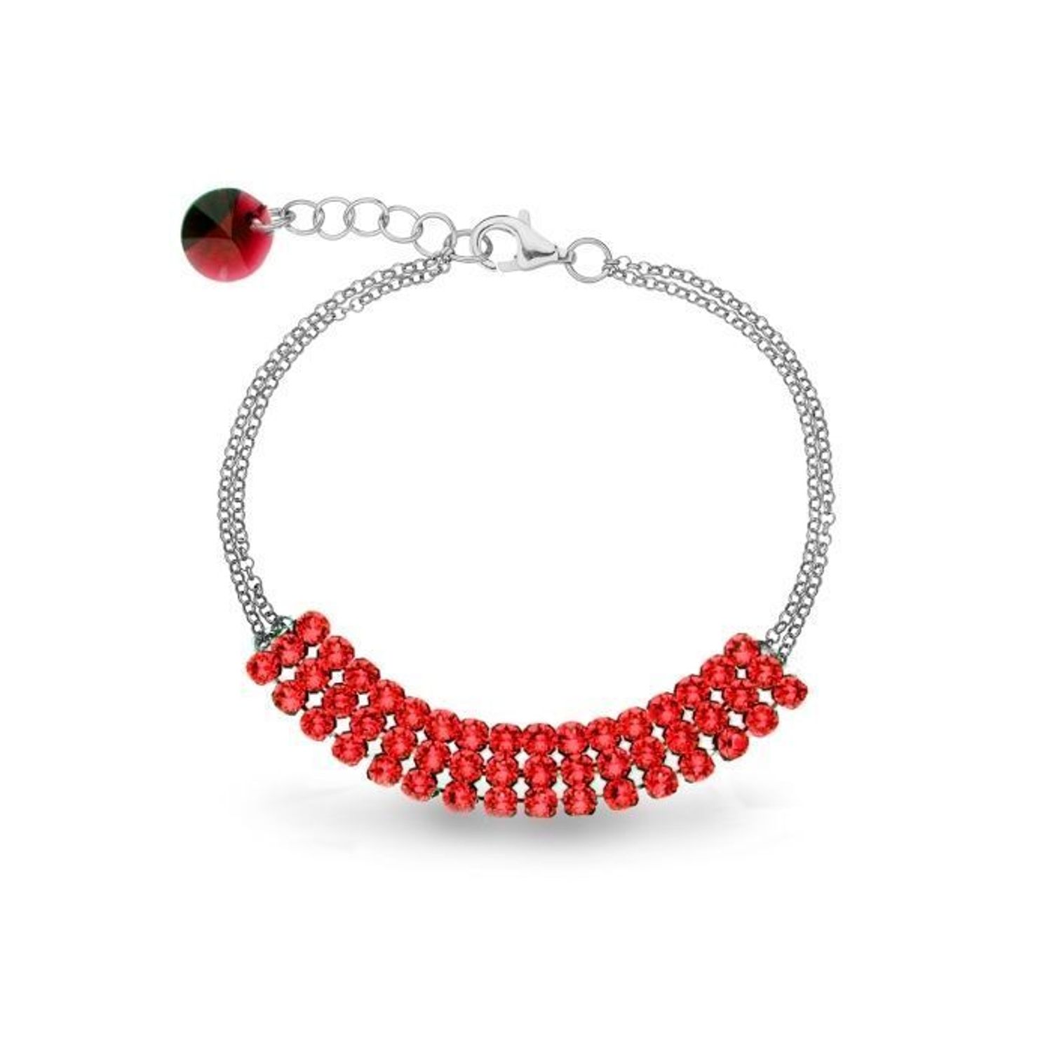 Bransoletka srebrna Spark Swarovski Stylish Silk B3MESH925LSI.jpg