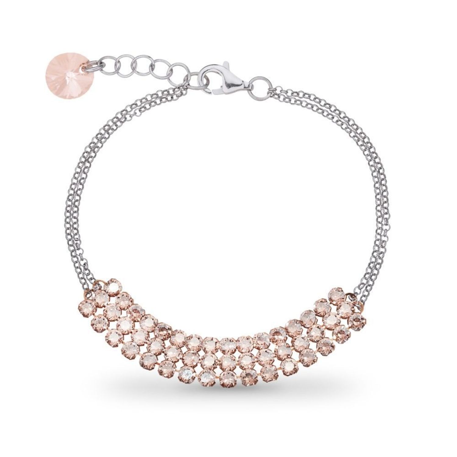 Bransoletka srebrna Spark Swarovski Stylish Silk B3MESH925SL.jpg