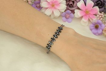 Bransoletka srebrna Swarovski B3ZMESH925J przód.jpg