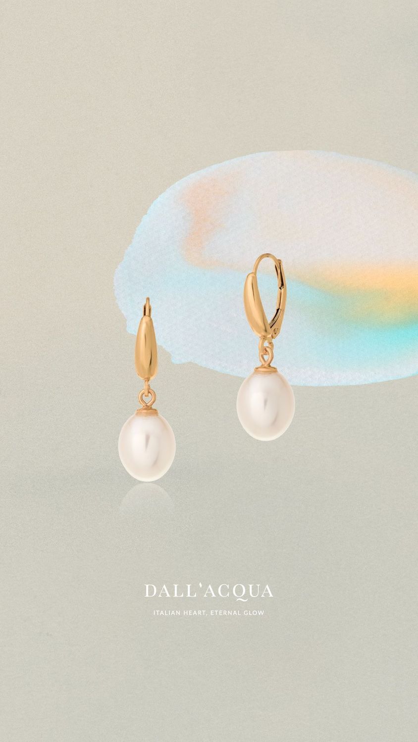 Kolczyki złote wiszące perły pr 585, B5GM11144 Złote kolczyki wykonane z najwyższej jakości żółtego złota, próba 585 ozdobione perłą. Kolczyki w modowym stylu, wpisujące się w obecne trendy modowe.1.jpg