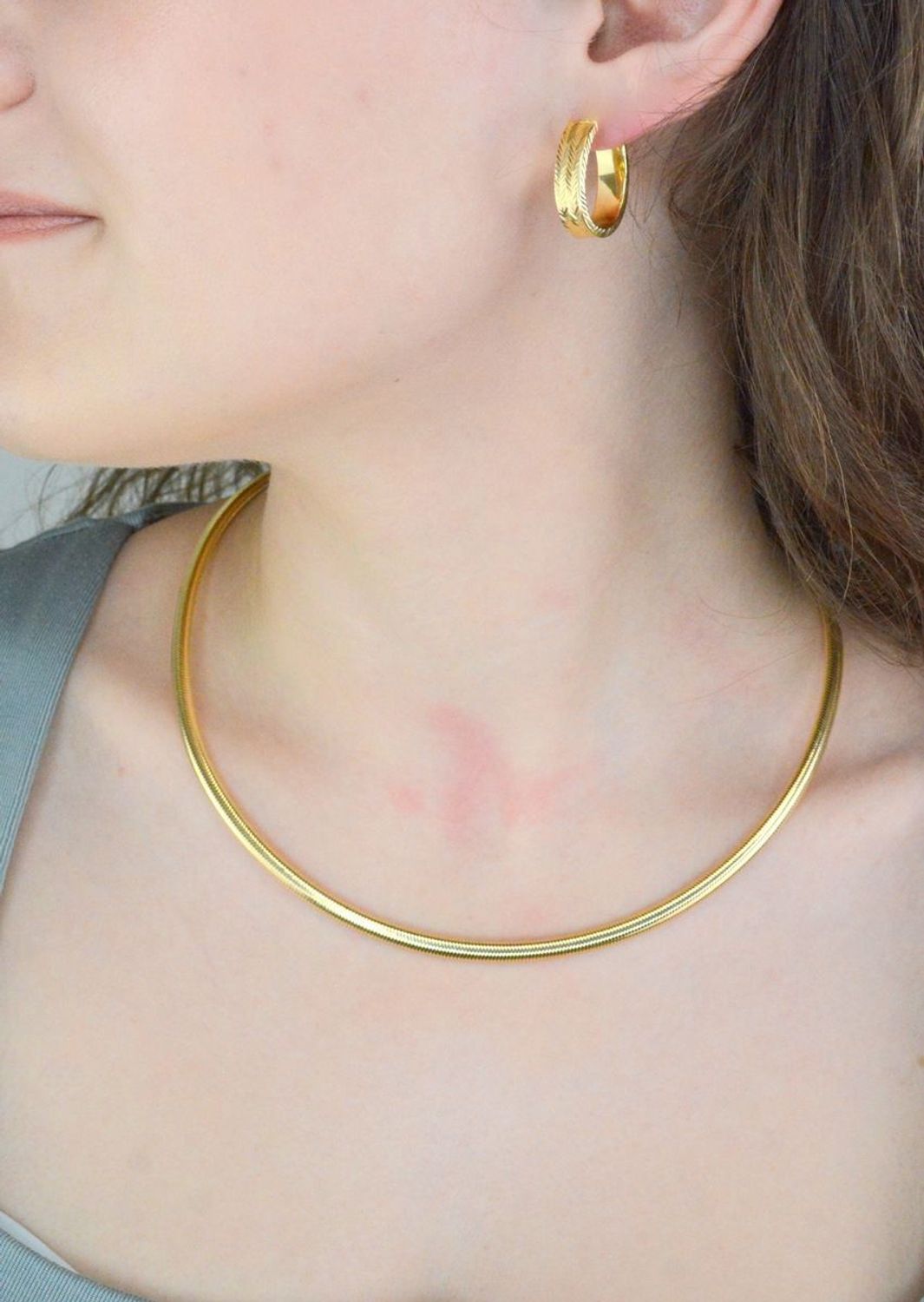 Naszyjnik kolia złota 5 mm pr 585, B6OMTRCO23 Klasyczna i uniwersalna kolia, wykonany z żółtego złota próby 585 o wadze około 8,2 g. Łańcuszki to uniwersalne dodatki, które sprawdzają1.jpg