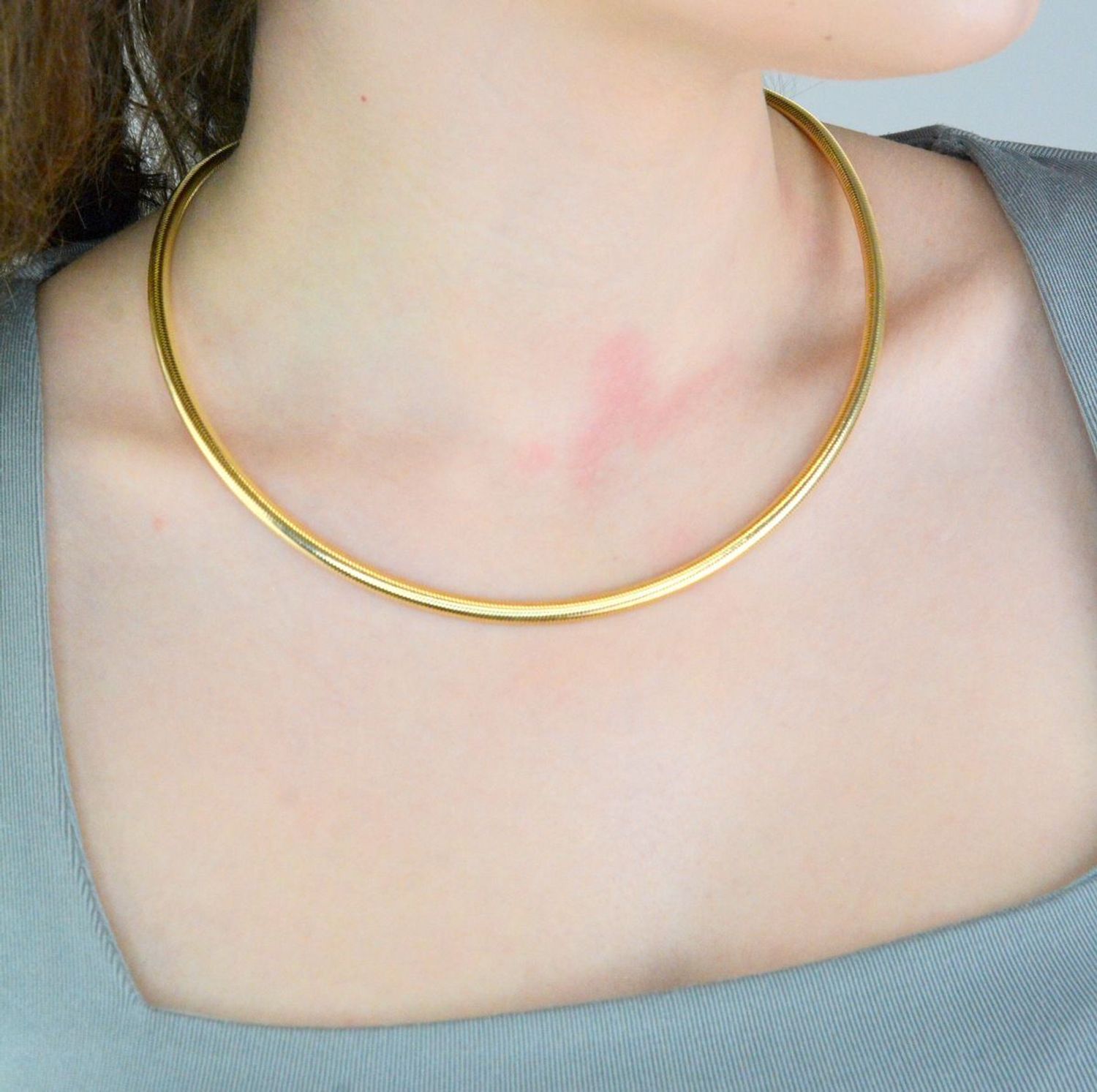 Naszyjnik kolia złota 5 mm pr 585, B6OMTRCO23 Klasyczna i uniwersalna kolia, wykonany z żółtego złota próby 585 o wadze około 8,2 g. Łańcuszki to uniwersalne dodatki, które sprawdzają1.jpg