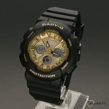 Zegarek damski BA-130-1A3ER Casio Baby-G w czarnym kolorze ze złotą tarczą to świetny pomysł na prezent dla dziewczynki.✓ Wymarzony prezent ✓Kurier Gratis 24h✓ (2).jpg