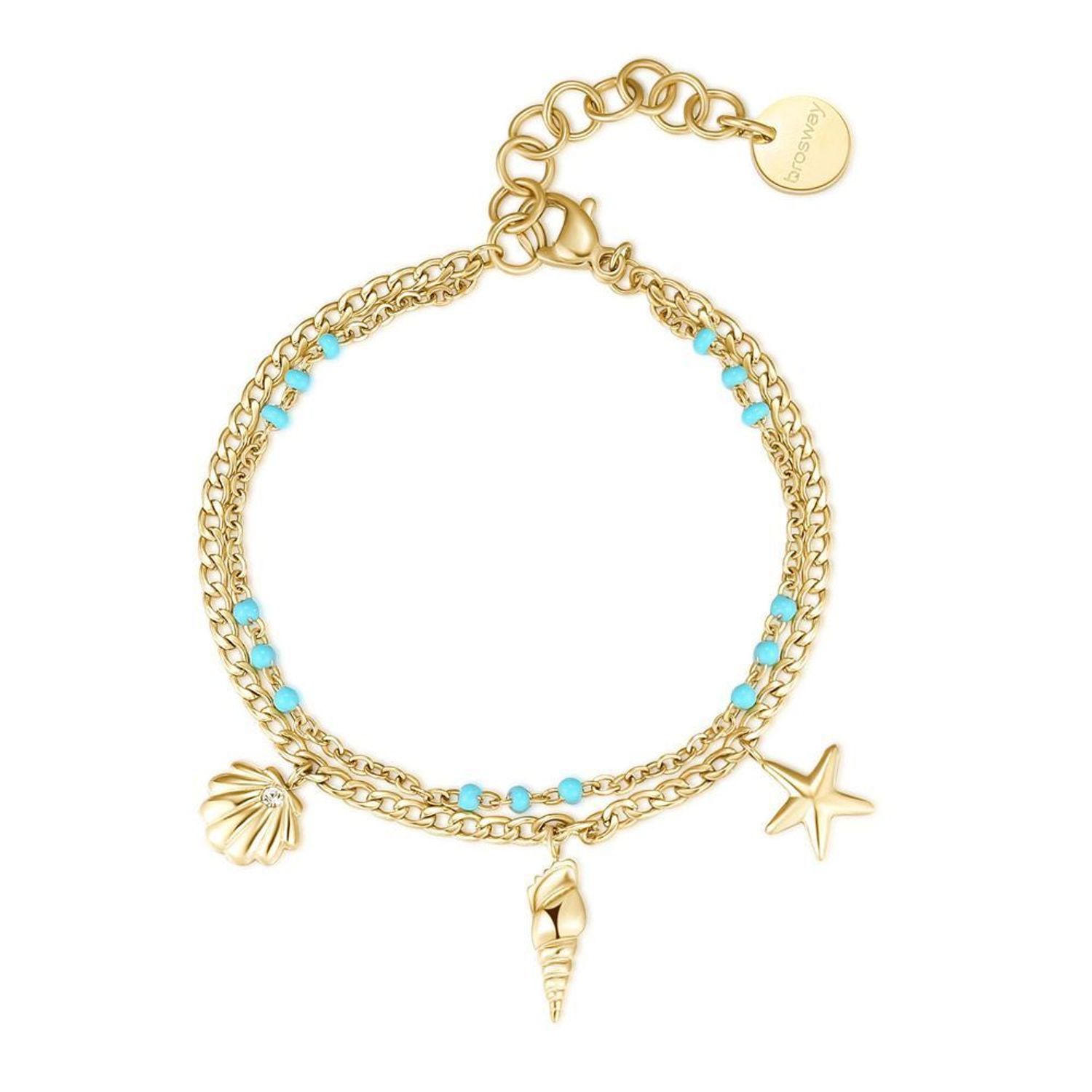 Bransoletka damska stalowa pozłacana Brosway CHANT BAH70.jpg