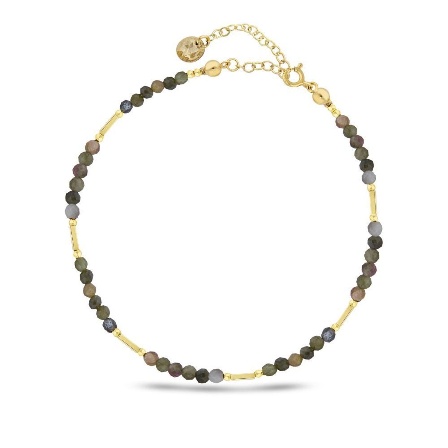 Srebrna bransoletka na nogę z kryształkami Swarovskiego BAHEG1TU.jpg