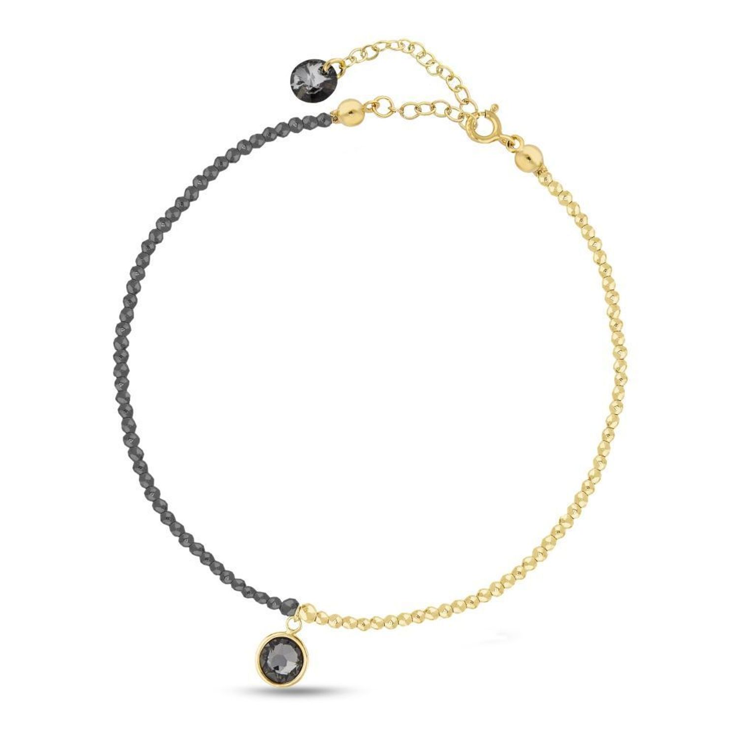 Srebrna bransoletka na nogę z kryształkami Swarovskiego Silver Night BAHEG2078SN. Srebrna bransoletka na kostkę z kryształkami.Bransoletka na kostkę. Bransoletka na lato na nogę. Bransoletka do sukienki..jpg