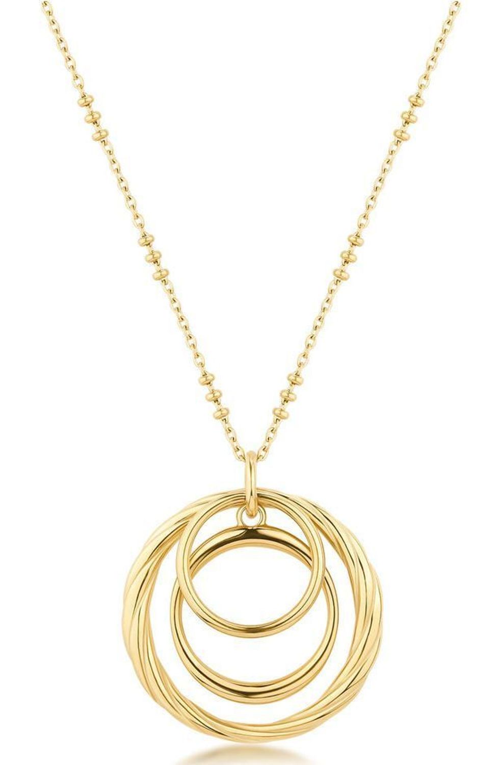 Naszyjnik Brosway BAY07 z połączonymi kółkami  Długi złocony naszyjnik stal 316L (2).jpg