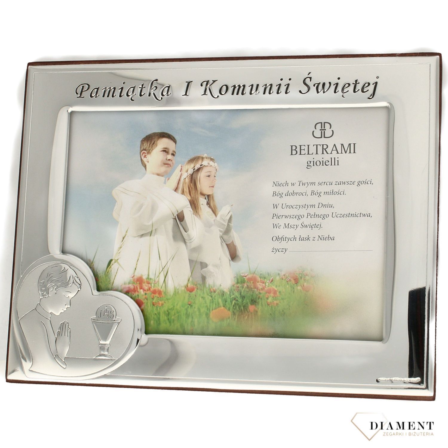 Srebrna ramka dla chłopca I Komunia Święta - grawer (2).jpg
