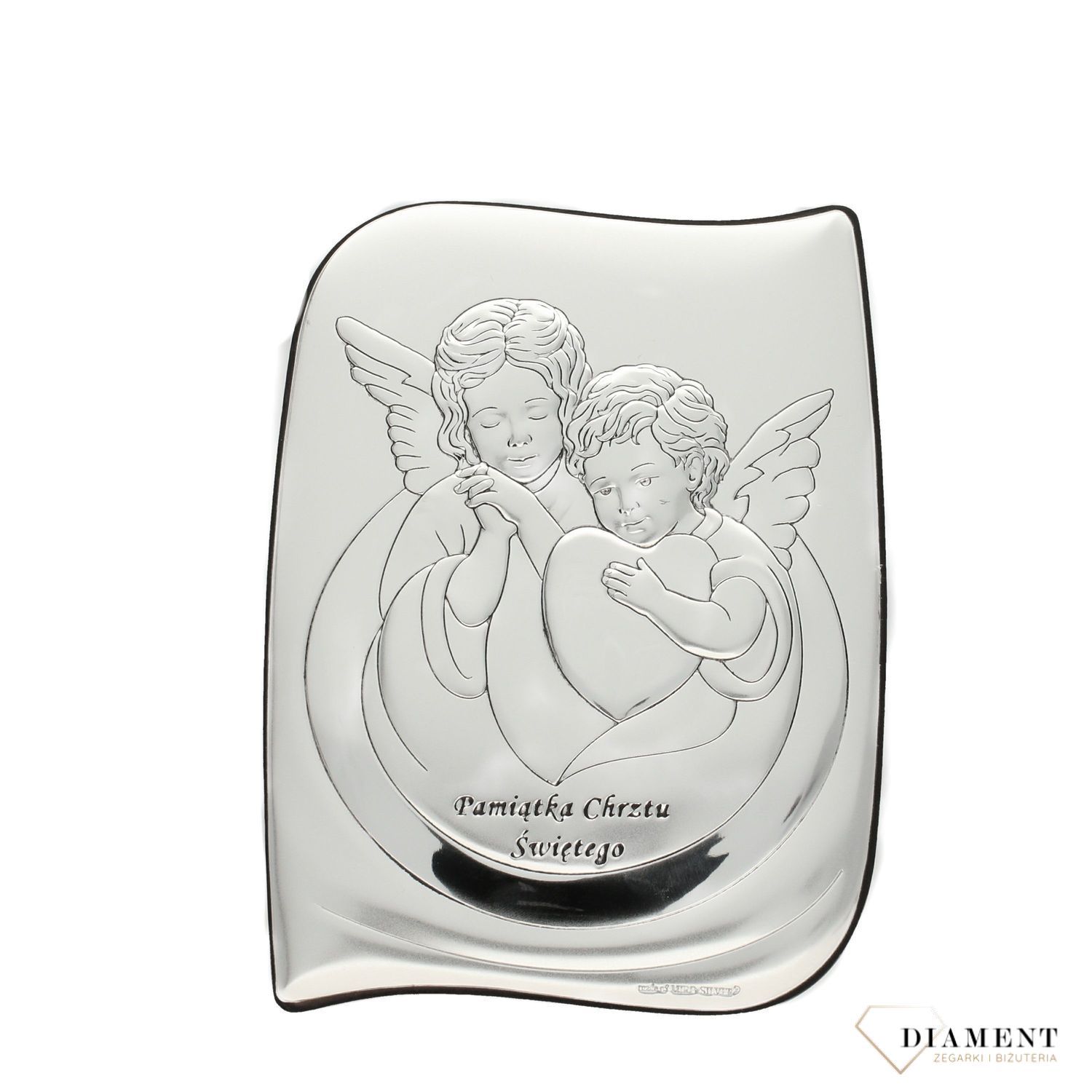 Obrazek srebrny Aniołki- pamiątka Chrztu Świętego (2).jpg