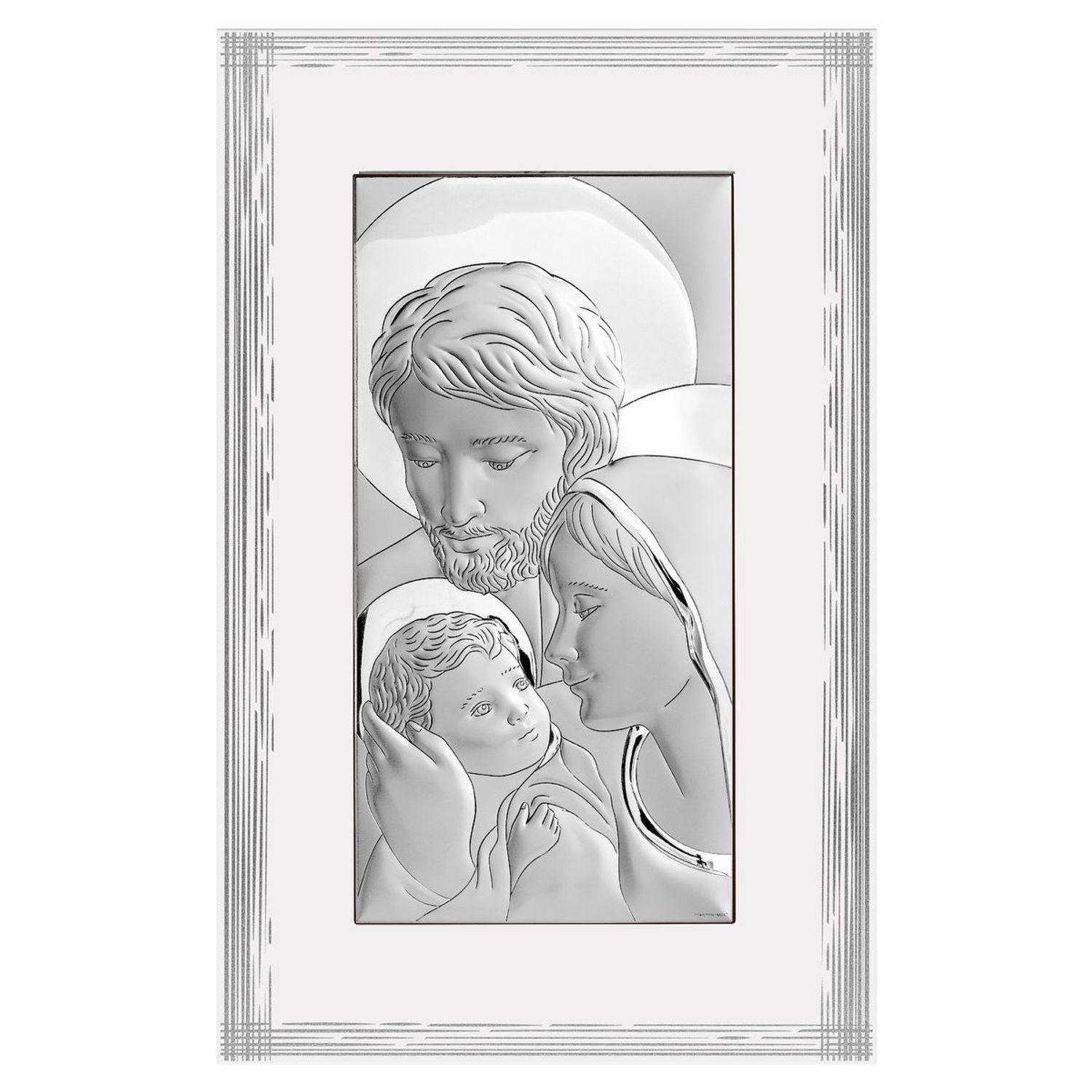 Obrazek święty z wizerunkiem Świętej Rodziny - doskonały jako pamiątka Ślubu dla Młodej Pary, prezent od nowożeńców dla rodziców oraz na rocznicę małżeństwa..jpg