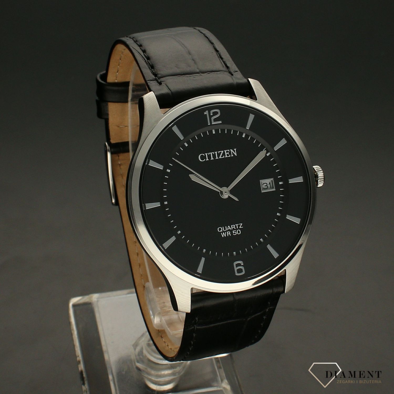 Zegarek męski CITIZEN Classic czarny pasek BD0041-03F.jpg