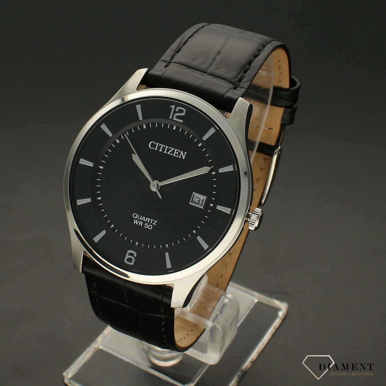 Zegarek męski CITIZEN Classic czarny pasek BD0041-03F.jpg