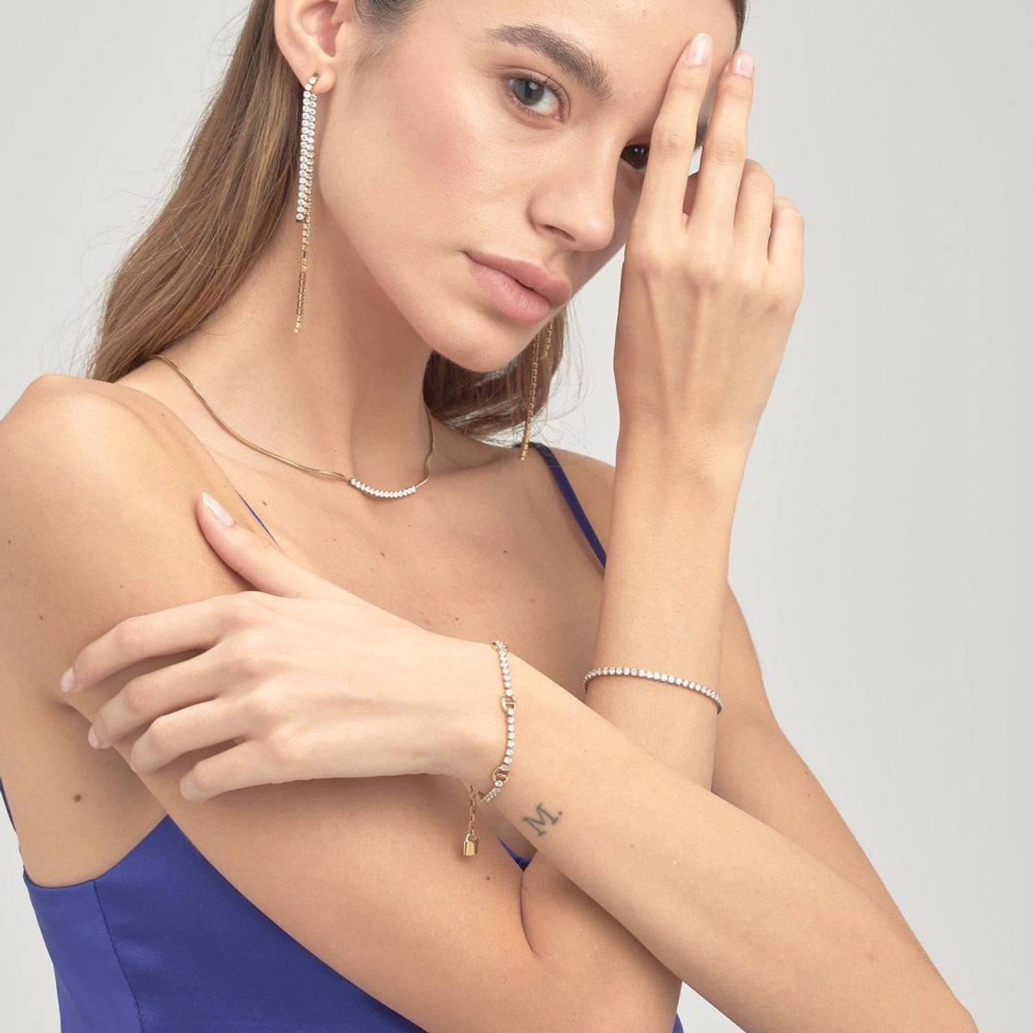 Bransoletka damska stalowa pozłacana Brosway Desideri BEI078.jpg