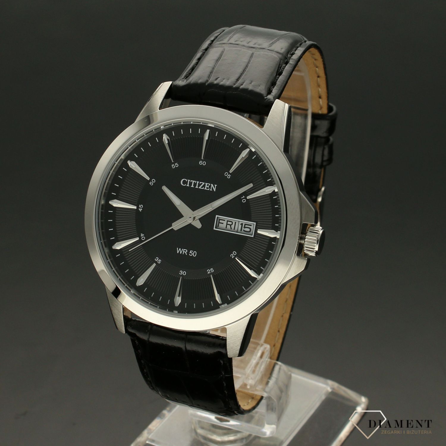 Zegarek męski Citizen na czarnym pasku Classic BF2011-01EE.jpg