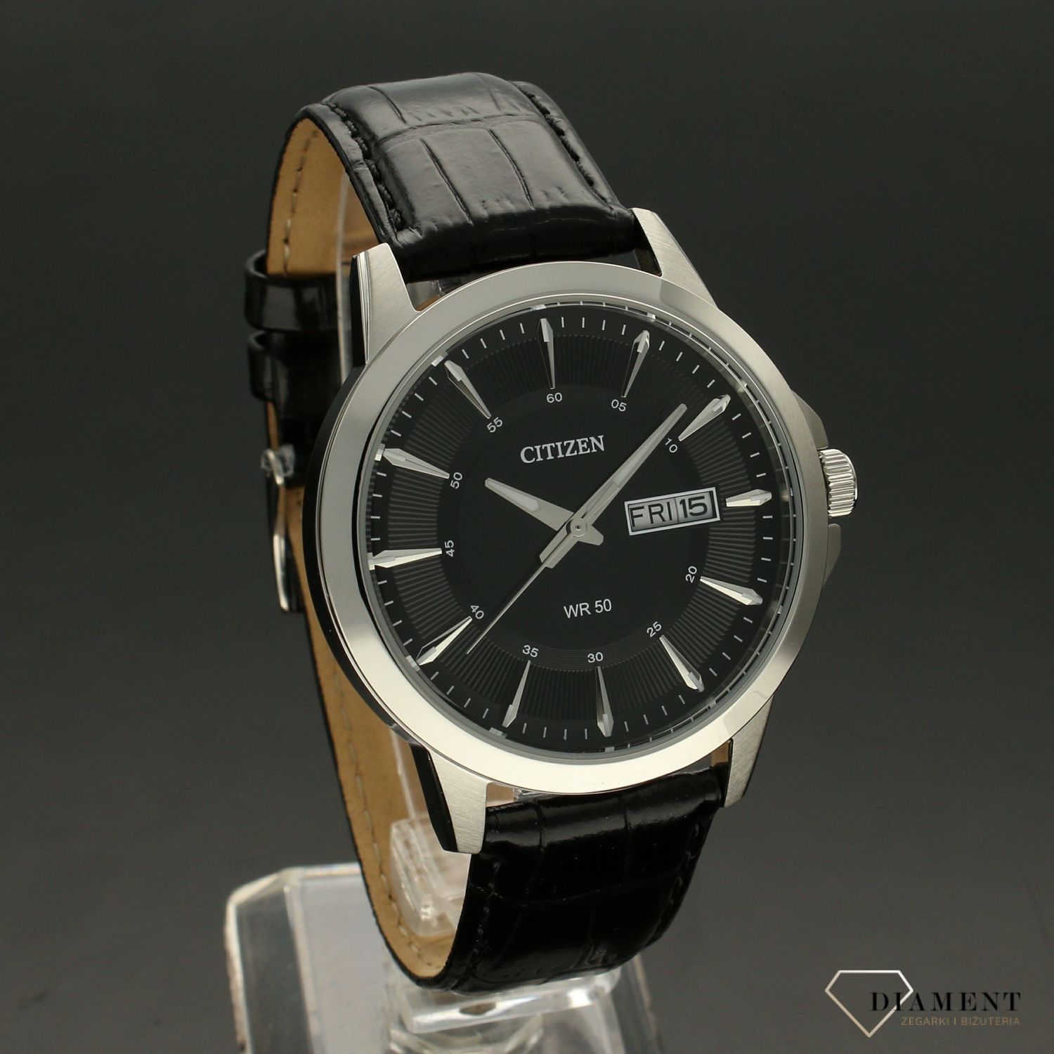 Zegarek męski Citizen na czarnym pasku Classic BF2011-01EE.jpg