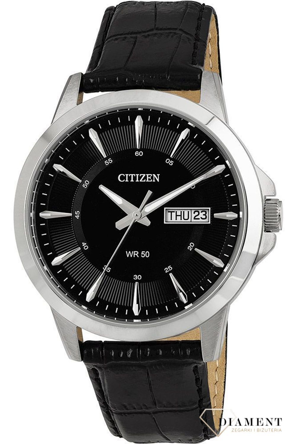 Zegarek męski Citizen na czarnym pasku Classic BF2011-01EE.jpg