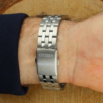 Citizen BF2011-51AE – elegancki zegarek męski, srebrna tarcza zapięcie.jpg