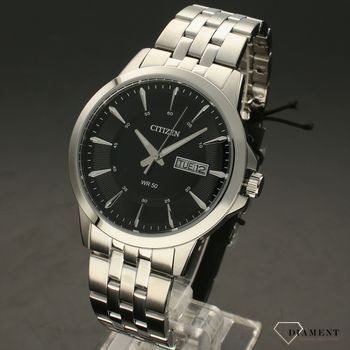 Zegarek męski Citizen na bransolecie z czarną tarczą Classic BF2011-51E Autoryzowany sklep. ✓Grawer na zegarku ✓ (2).jpg
