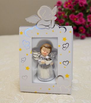 Pamiątka Chrztu Świętego figurka Aniołek z sercem BG2155-01. Pamiątka chrztu świętego, narodzin dziecka. Figurka aniołka z sercem (3).JPG