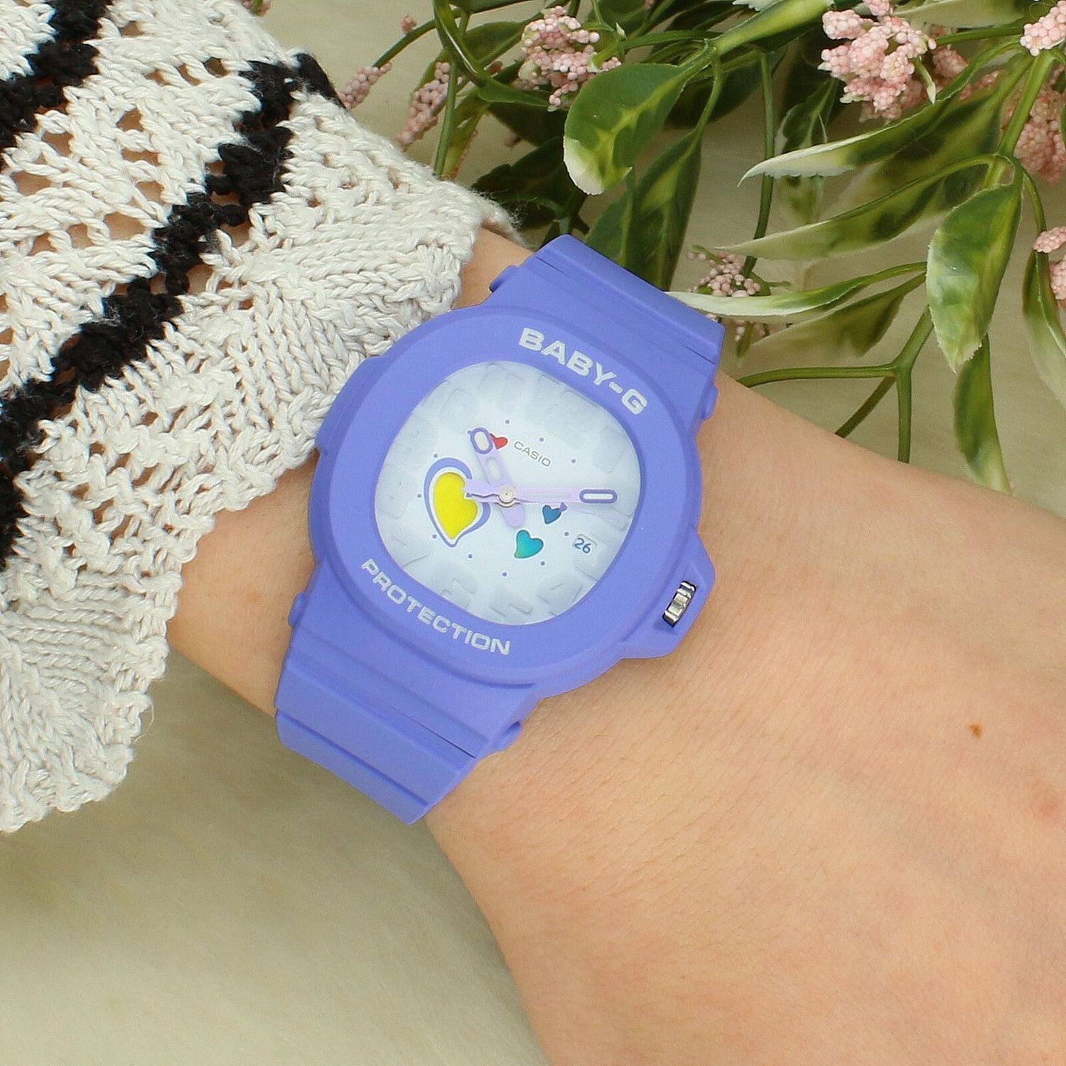 Zegarek Baby-G BGA-10-6AER PLAYFUL HEARTS – fioletowy, serca, 100 m (2).jpg