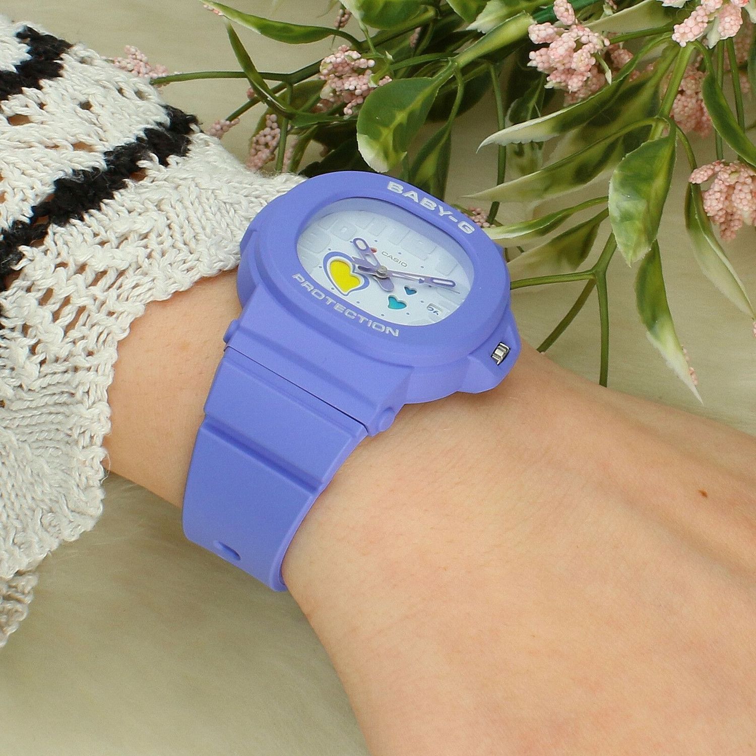 Zegarek Baby-G BGA-10-6AER PLAYFUL HEARTS – fioletowy, serca, 100 m (2).jpg