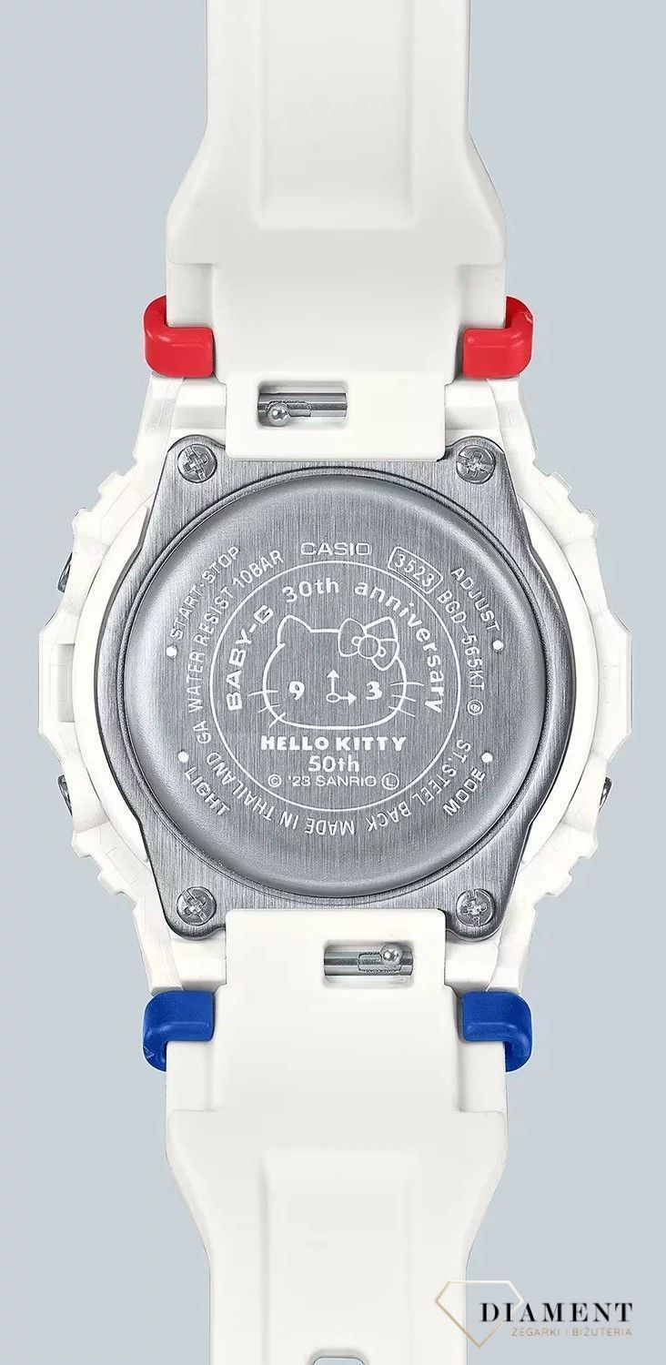 Zegarek Casio Baby-G 30th & HELLO KITTY 50th Anniversaries BGD-565KT-7ER. Zegarek Hello Kitty x Casio G-shock. Zegarek dla dziecka na komunię. Dziewczęcy zegarek na komunię..jpg