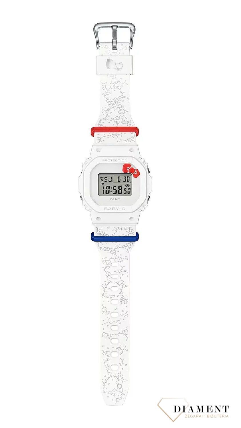 Zegarek Casio Baby-G 30th & HELLO KITTY 50th Anniversaries BGD-565KT-7ER. Zegarek Hello Kitty x Casio G-shock. Zegarek dla dziecka na komunię. Dziewczęcy zegarek na komunię..jpg