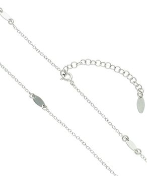 Srebrny łańcuszek minimalistyczny 80 cm z blaszkami - BGNZ005280.jpg